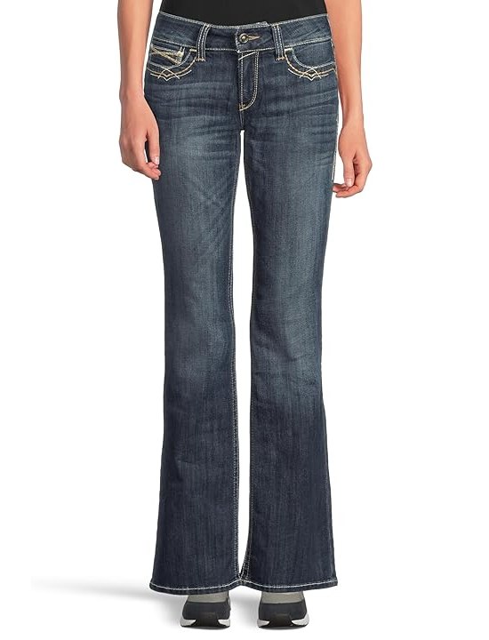 Ariat R.E.A.L. Bootcut Stetch Entwined Jeans in Festival Blue Womens Jeans Festival Blue