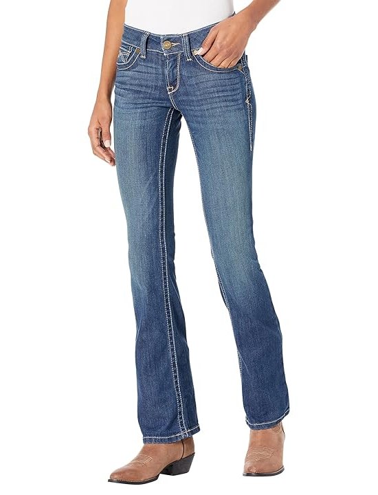 Ariat R.E.A.L. Mid-Rise Corinne Bootcut Womens Jeans Pacific