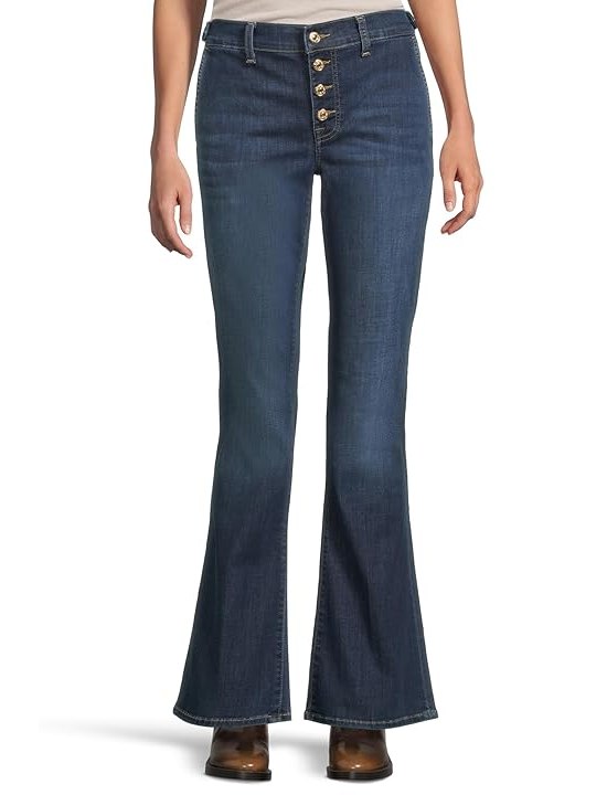 7 For All Mankind Bootcut Jeans in Rinsed Indigo Womens Jeans Rinsed Indigo