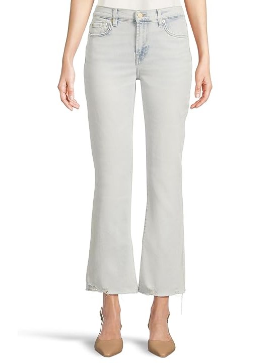 7 For All Mankind Daisy Ankle Boot Womens Jeans Maui