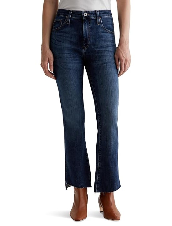 AG Jeans Farrah Mid Rise Crop Boot Jeans in Carlisle Womens Jeans Carlisle