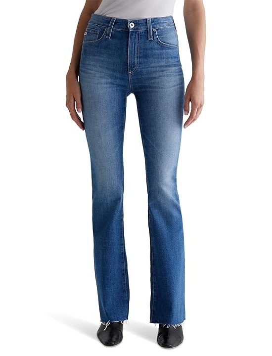 AG Jeans Farrah Mid Rise Bootcut Jeans in Runway Womens Jeans Runway