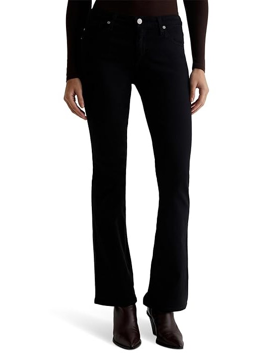 AG Jeans Angel Low Rise Boot in Super Black Womens Jeans Super Black