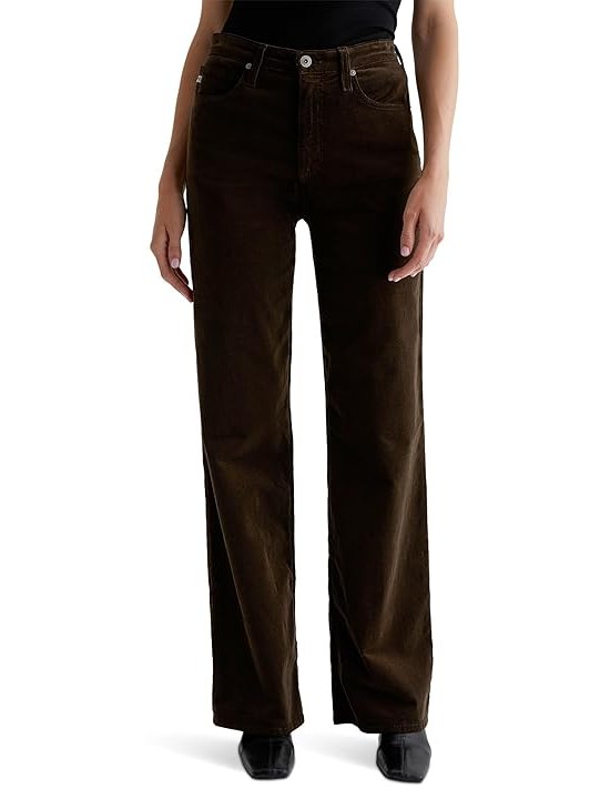 AG Jeans Kora High Rise Wide Leg in Rich Umber Womens Jeans Rich Umber