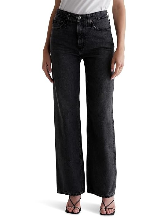 AG Jeans Kora High Rise Wide Leg in Overnight Womens Jeans Overnight