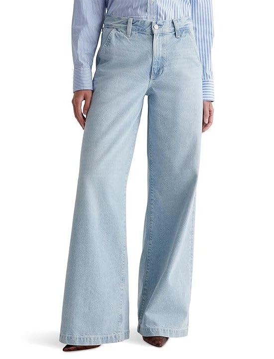 AG Jeans Stella Mid-Rise Wide Leg Palazzo Jeans in Idol Womens Jeans Idol
