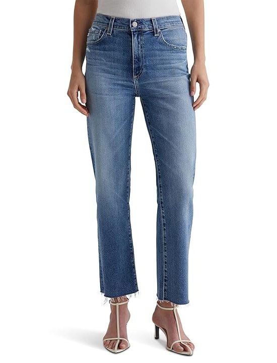 AG Jeans Brinley Mid Rise Straight Crop in 16 Years Postcard Womens Jeans 16 Years Postcard
