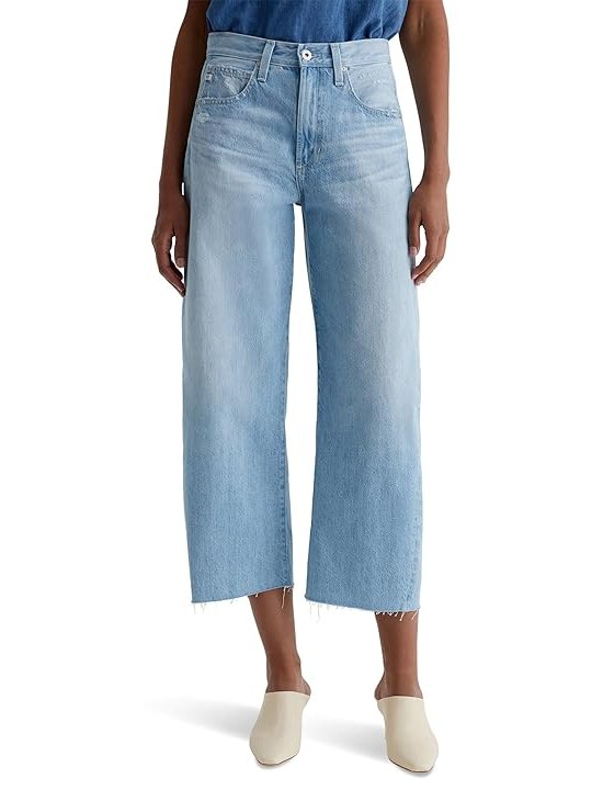 AG Jeans Hattie High Rise Crop Barrel in Sunrise Womens Jeans Sunrise