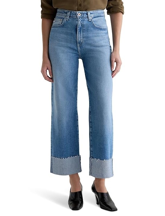 AG Jeans Kora High-Rise Wide Ankle in Sincerely Womens Jeans Sincerely
