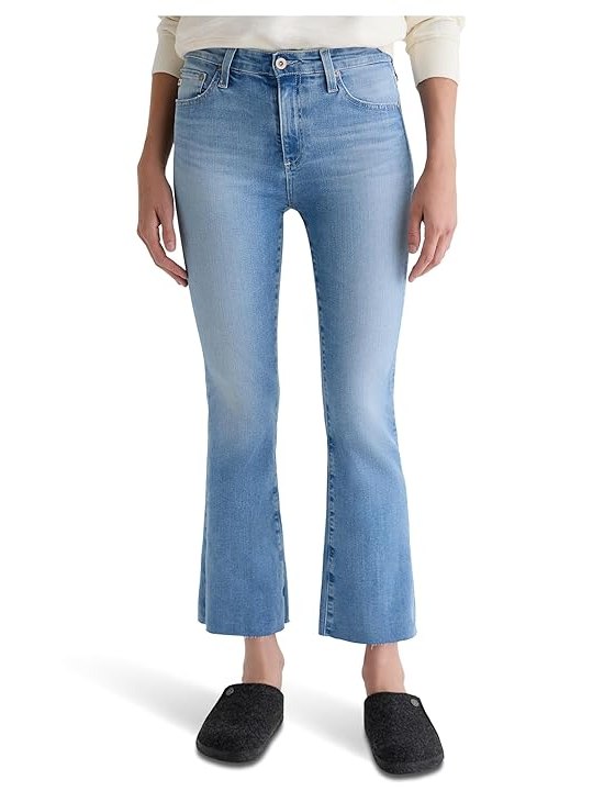 AG Jeans Farrah Mid Rise Crop Boot Jean In 14 Years Fortuna Womens Jeans 14 Years Fortuna