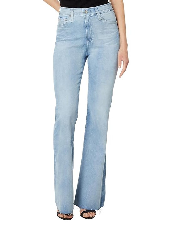 AG Jeans Madi Super High Rise Flare Jean in 24 Years Looking Glass Womens Jeans 24 Years Looking Glass