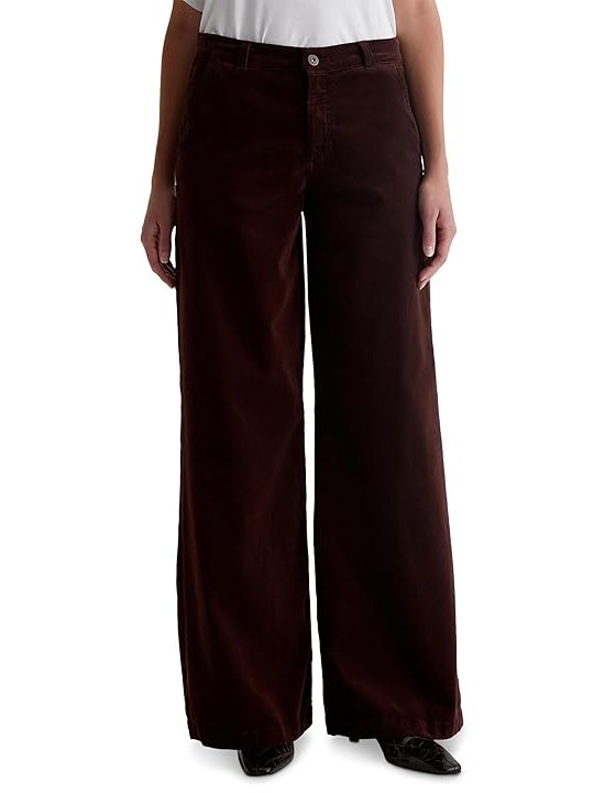 AG Jeans Stella Mid-Rise Wide Leg Palazzo Jeans in Alpine Bark Womens, Alpine Bark