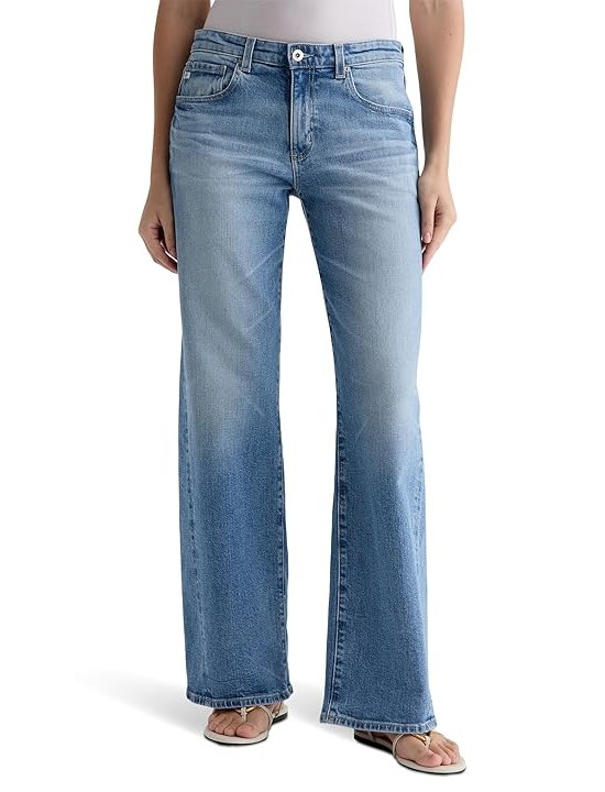 AG Jeans Adria Low Rise Baggy Wide Leg in Helios Womens Jeans Helios