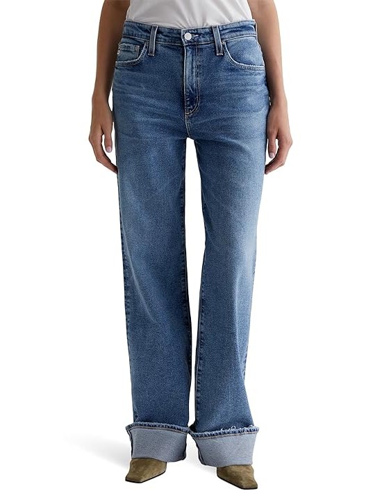 AG Jeans Kora High Rise Wide Leg in 18 Years Atlantic Womens Jeans 18 Years Atlantic