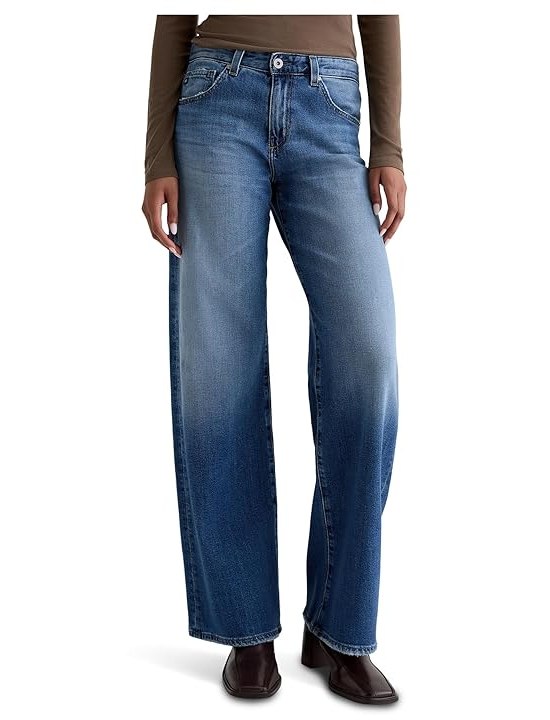 AG Jeans Adria Low Rise Baggy Wide Leg In Headline Womens, Headline