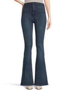 The Flared-Leg Style Adds a Touch of Vintage Flair to Any Outfit